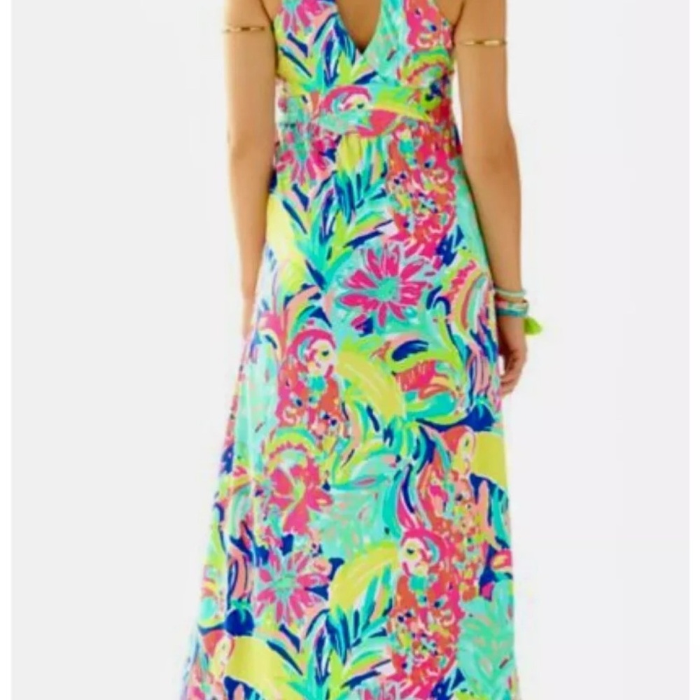 Lilly Pulitzer Seaview Maxi Dress Casa Banana - Picture 3 of 13